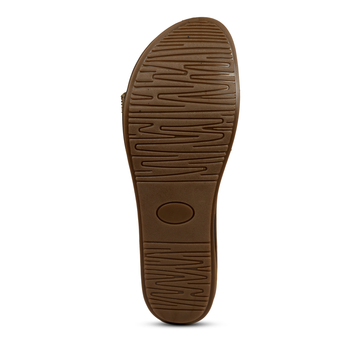 Embellished Teardrop Toe-Post Sandals - Bronze