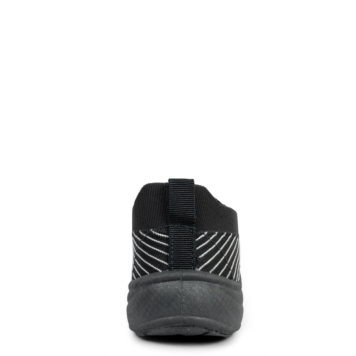 Web Patterned Slip-On Knitted Walking Sneakers - Grey