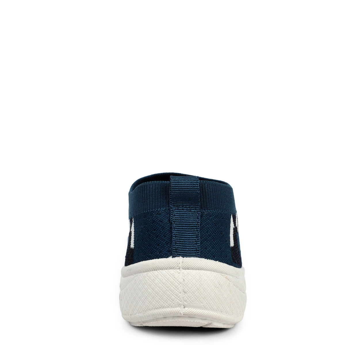 Patterned Slip-On Walking Sneakers - Navy