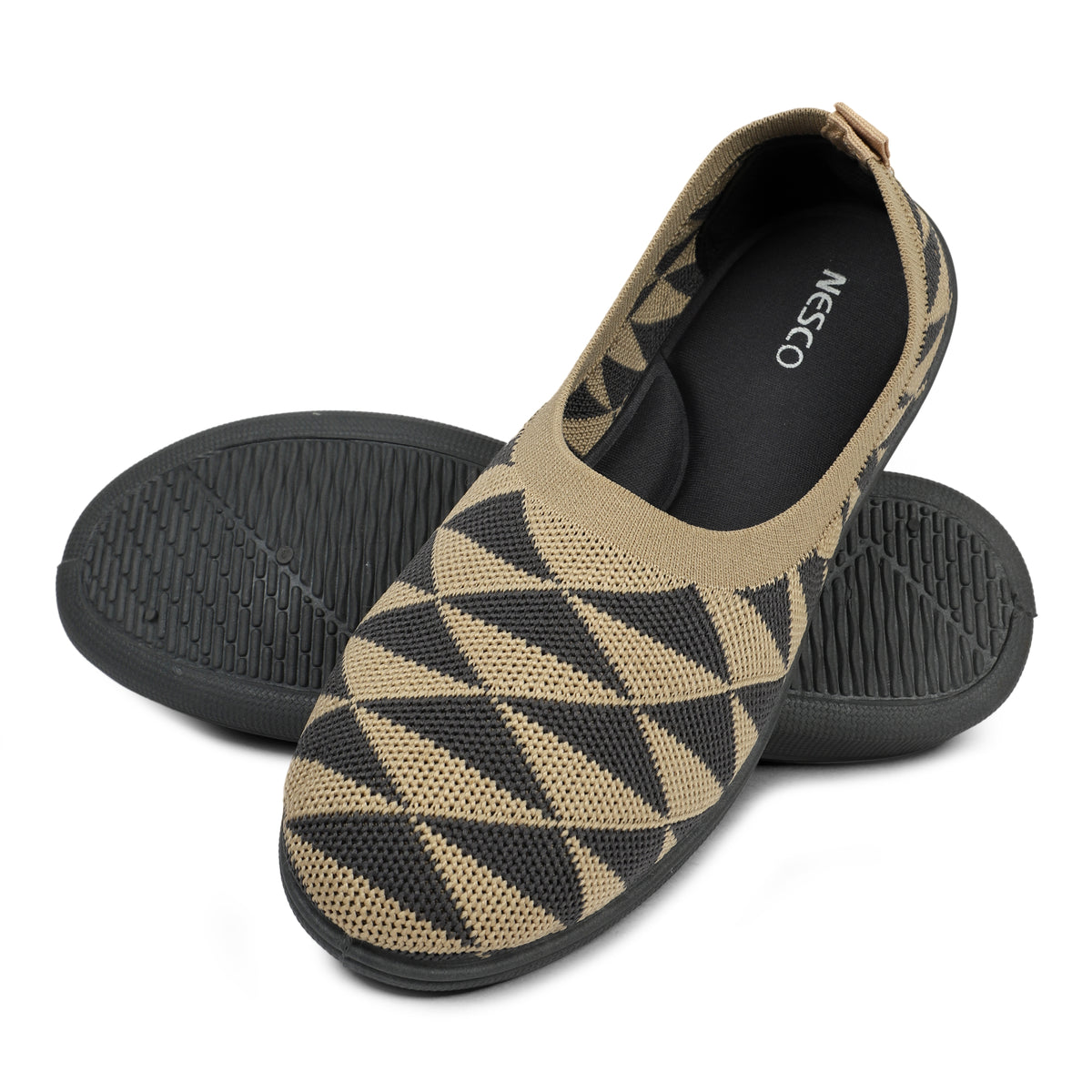 Patterned Slip-On Walking Sneakers