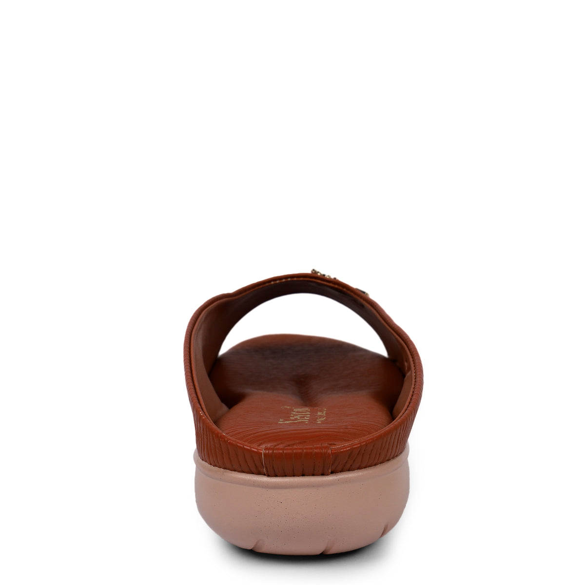 Classic Single Strap Fashion Slides - Brown