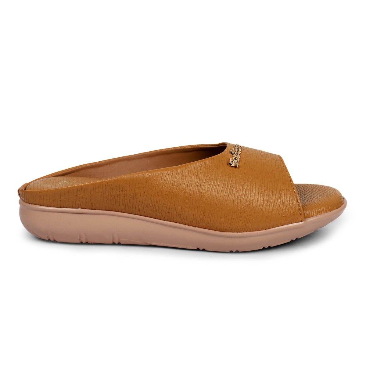 Classic Single Strap Fashion Slides - Mustard