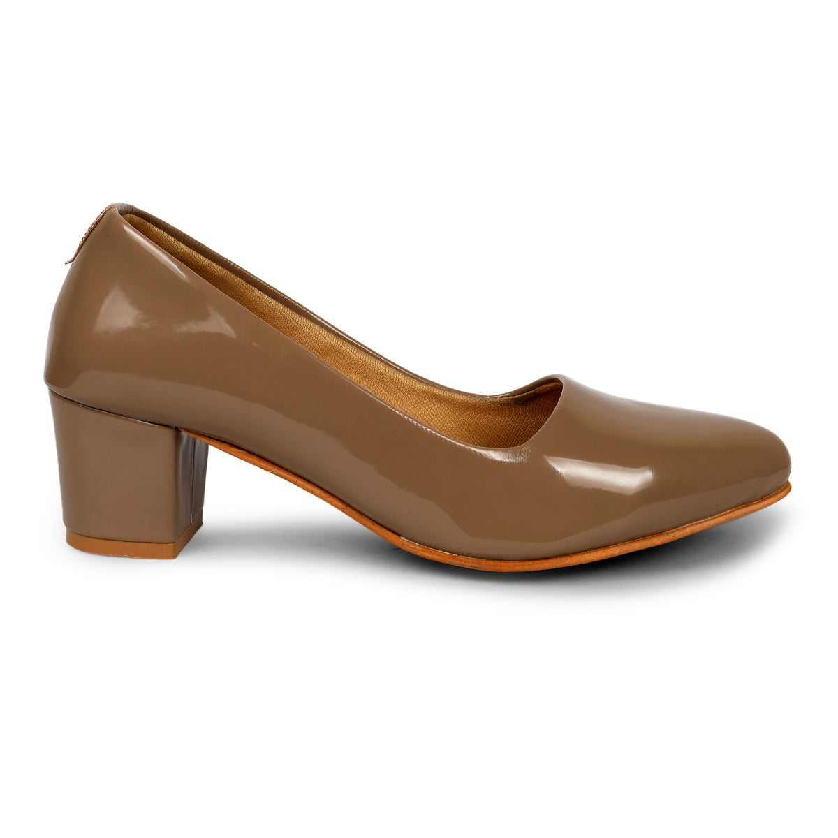 Classic Pointed Toe Low Heel Pumps - Beige