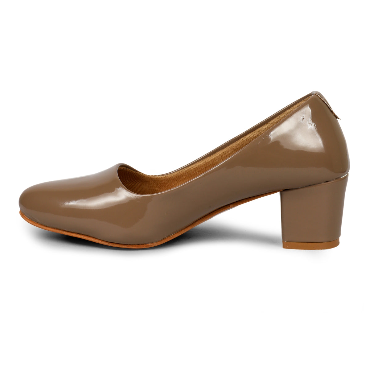 Classic Pointed Toe Low Heel Pumps - Beige