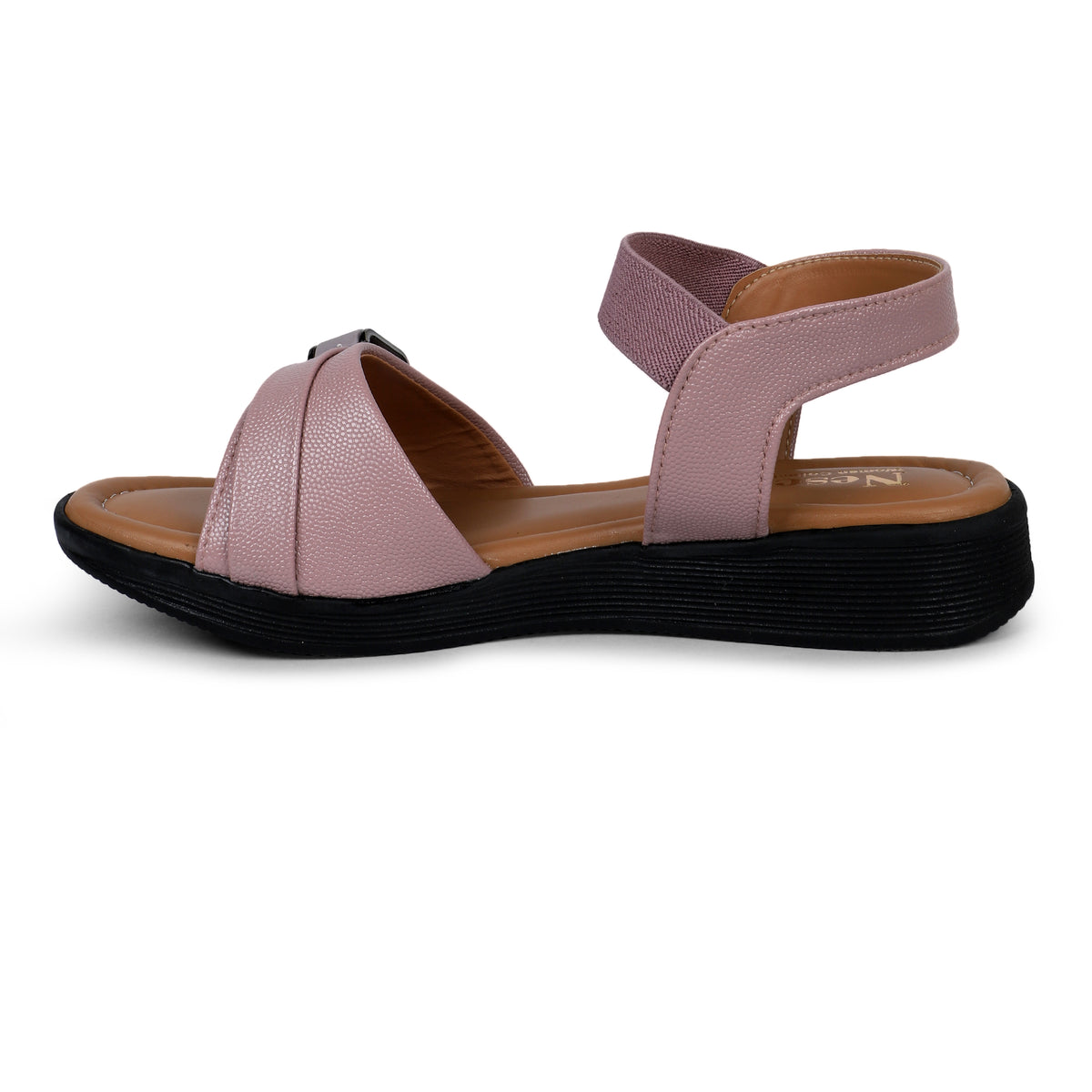 Elastic Back Strap Comfort Sandals - Pink
