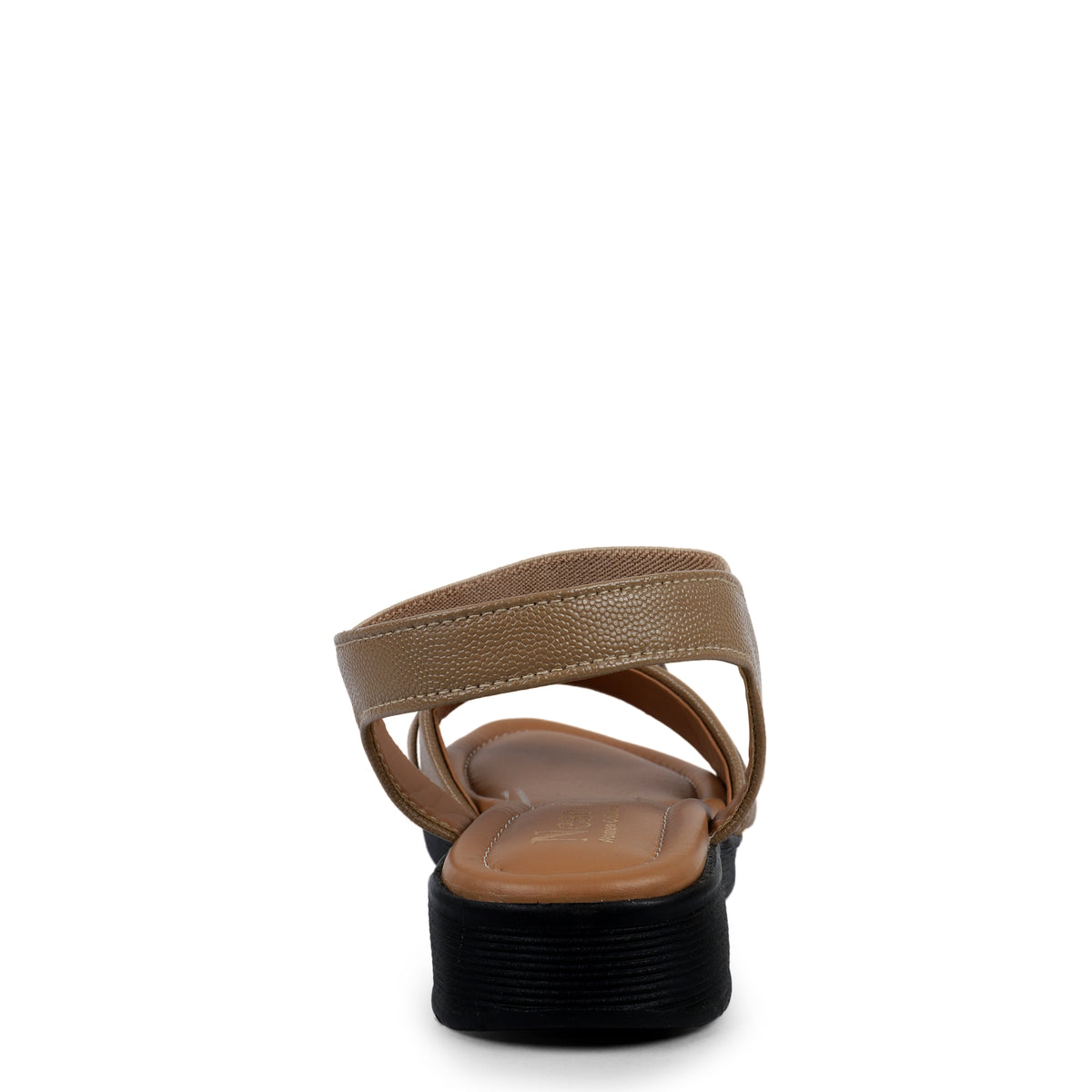 Elastic Back Strap Comfort Sandals - Tan