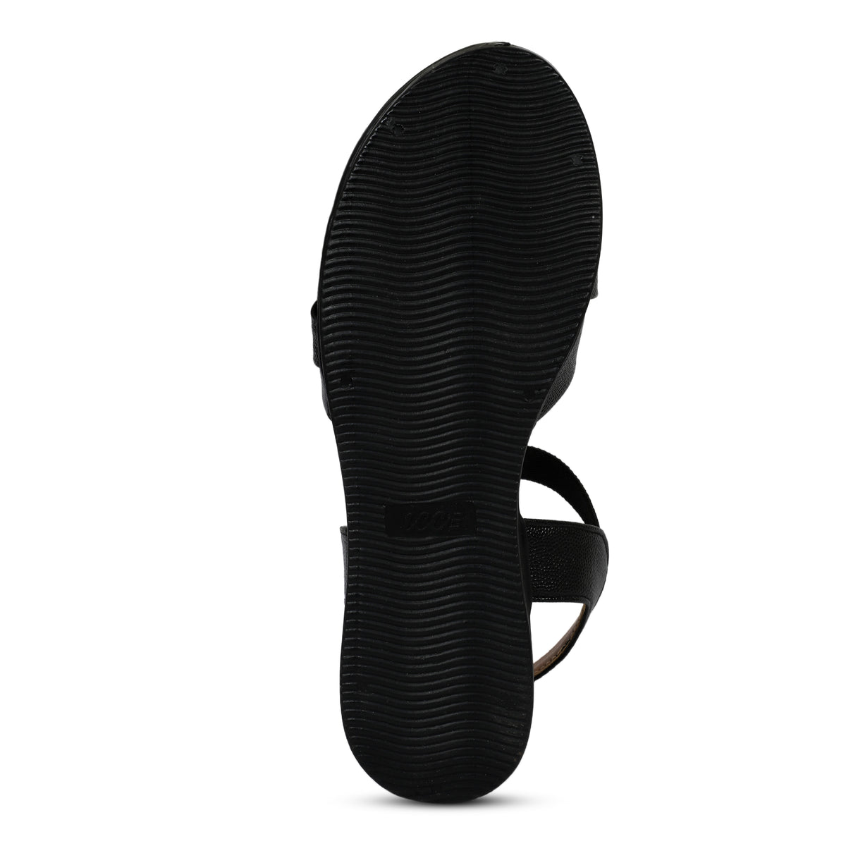 Elastic Back Strap Comfort Sandals - Black