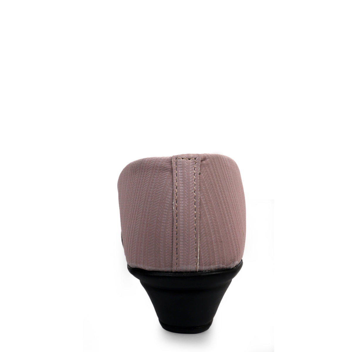 Textured Slip-On Ballet Flats - Mauve