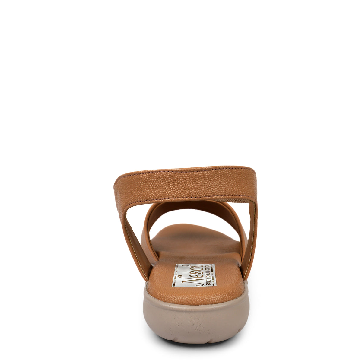 Butterfly Buckle Comfort Sandals - Tan