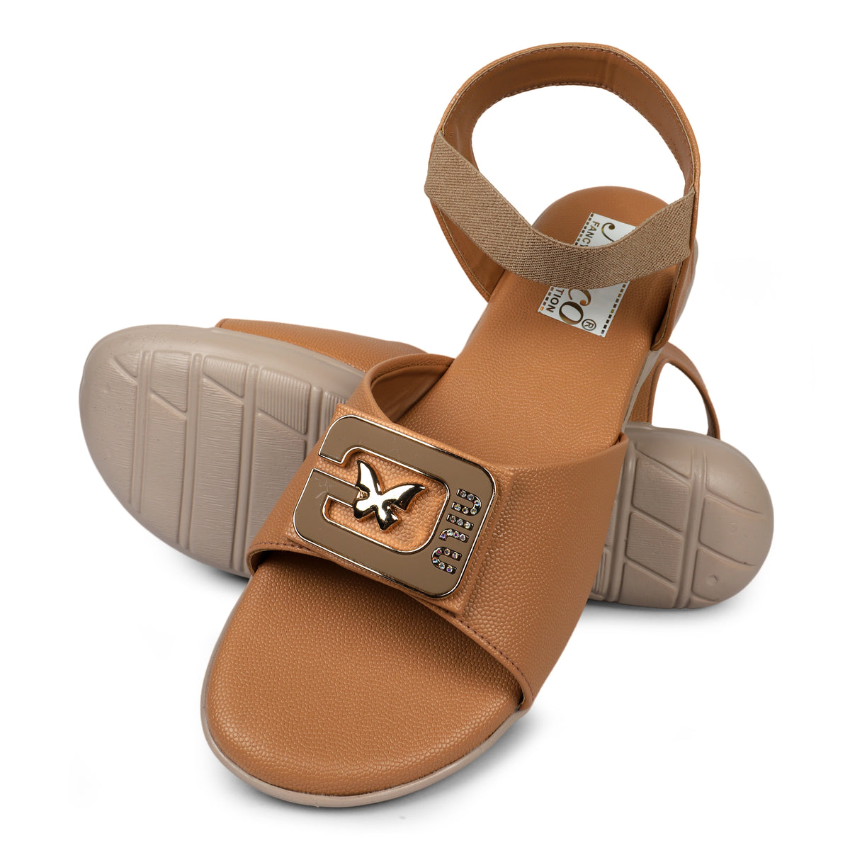 Butterfly Buckle Comfort Sandals