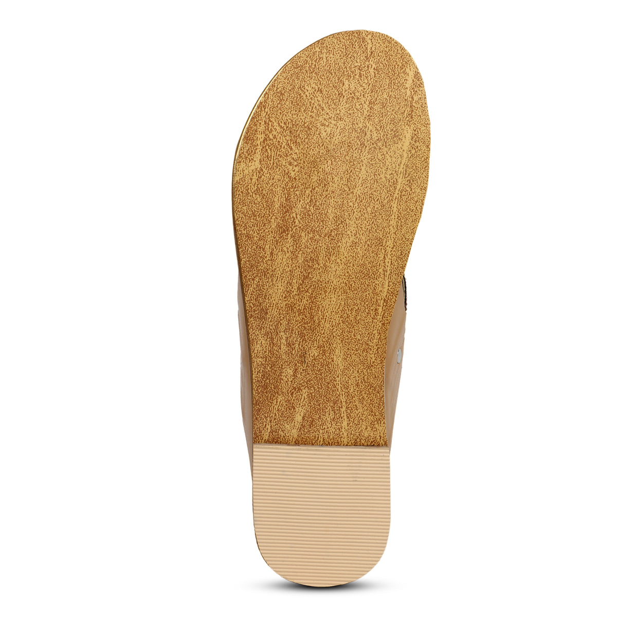 Embellished Triangle Toe-Post Sandals - Gold