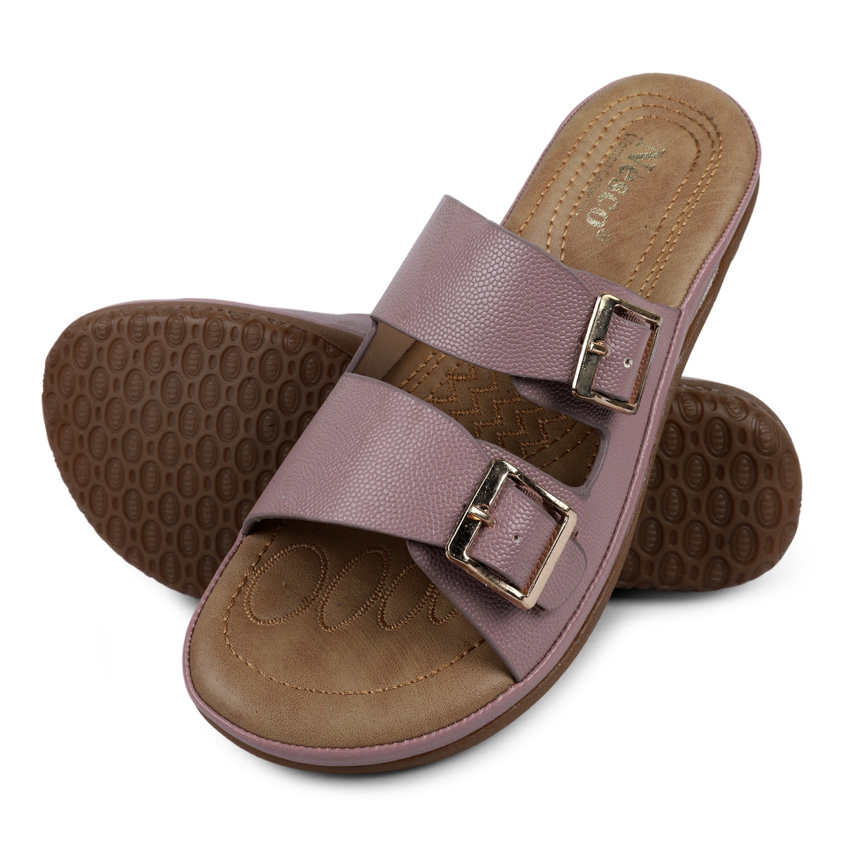 Double Buckle Comfort Slides