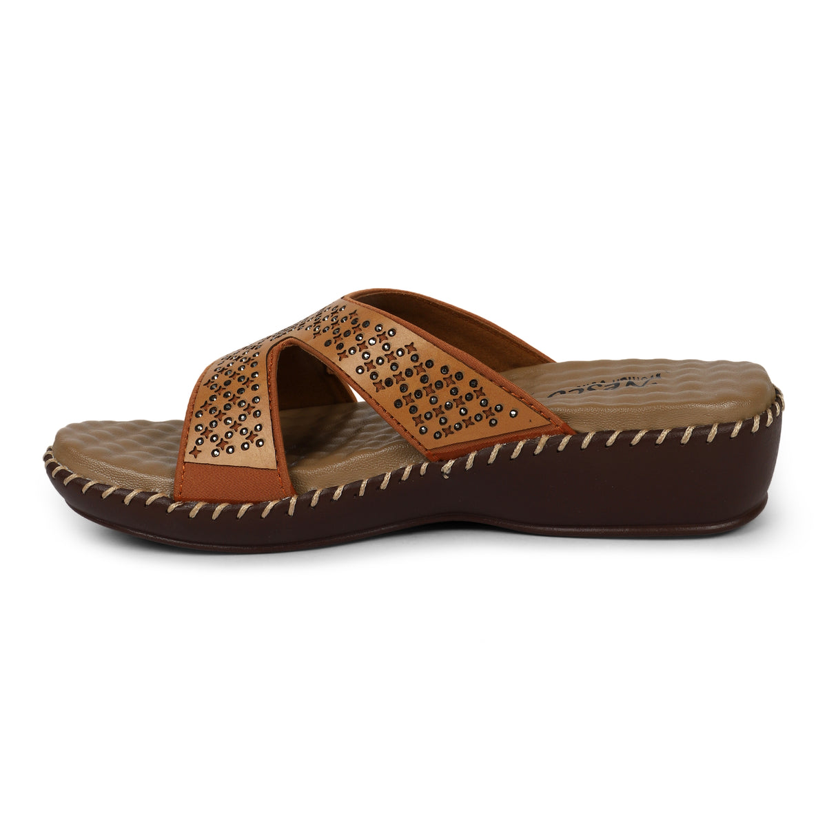 Multi-Strap Flat Sandals - Tan