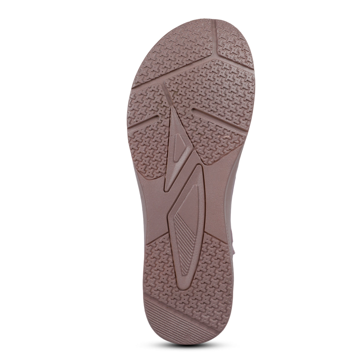 Studded Wide-Strap Thong Sandals - Mauve