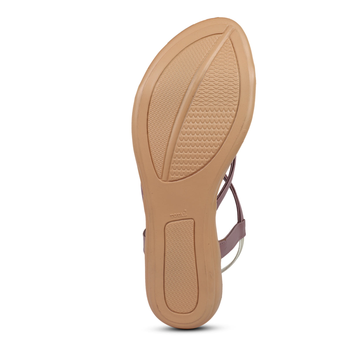 Criss-Cross Strappy Flat Sandals - Purple