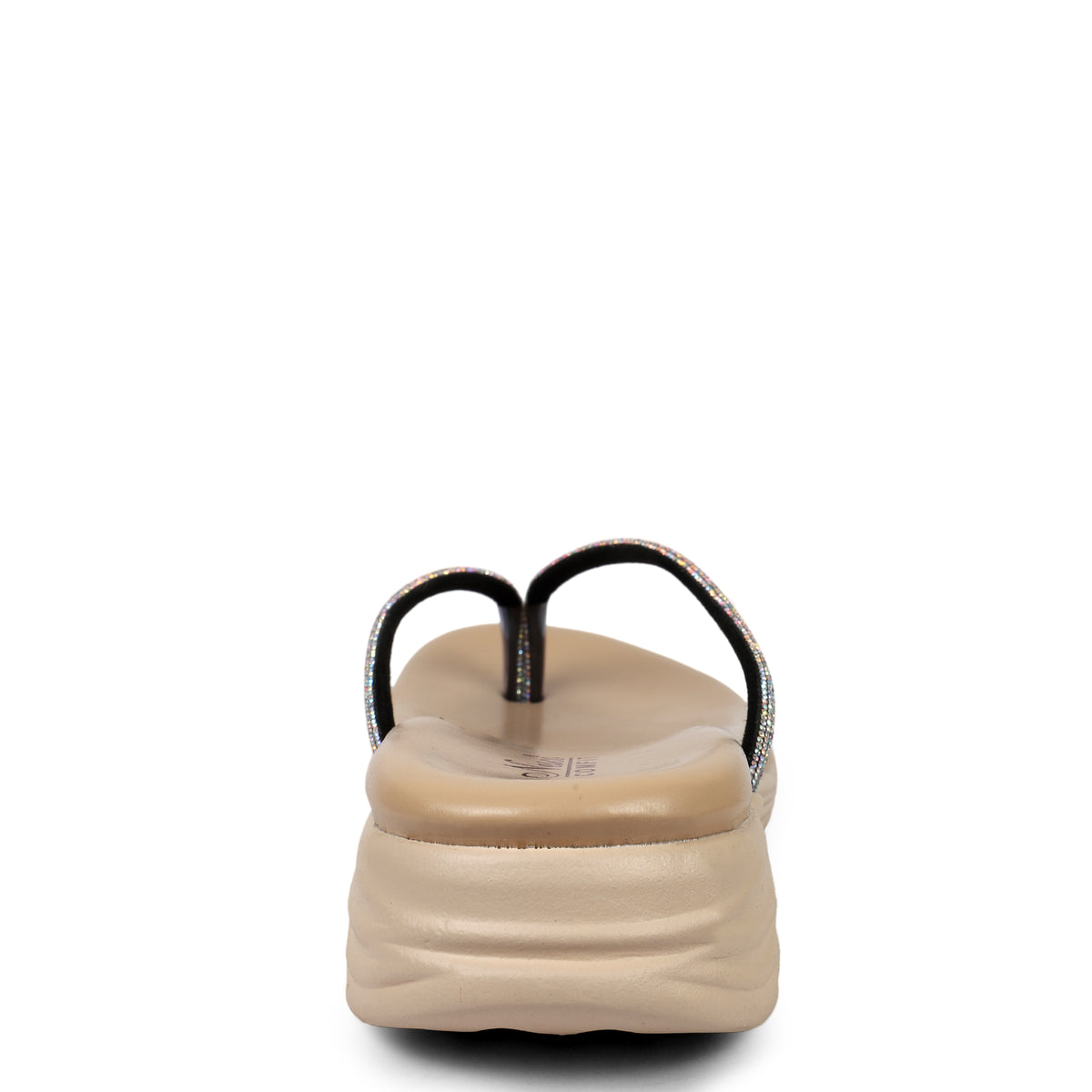 Women's Thong-Style Slippers - Beige