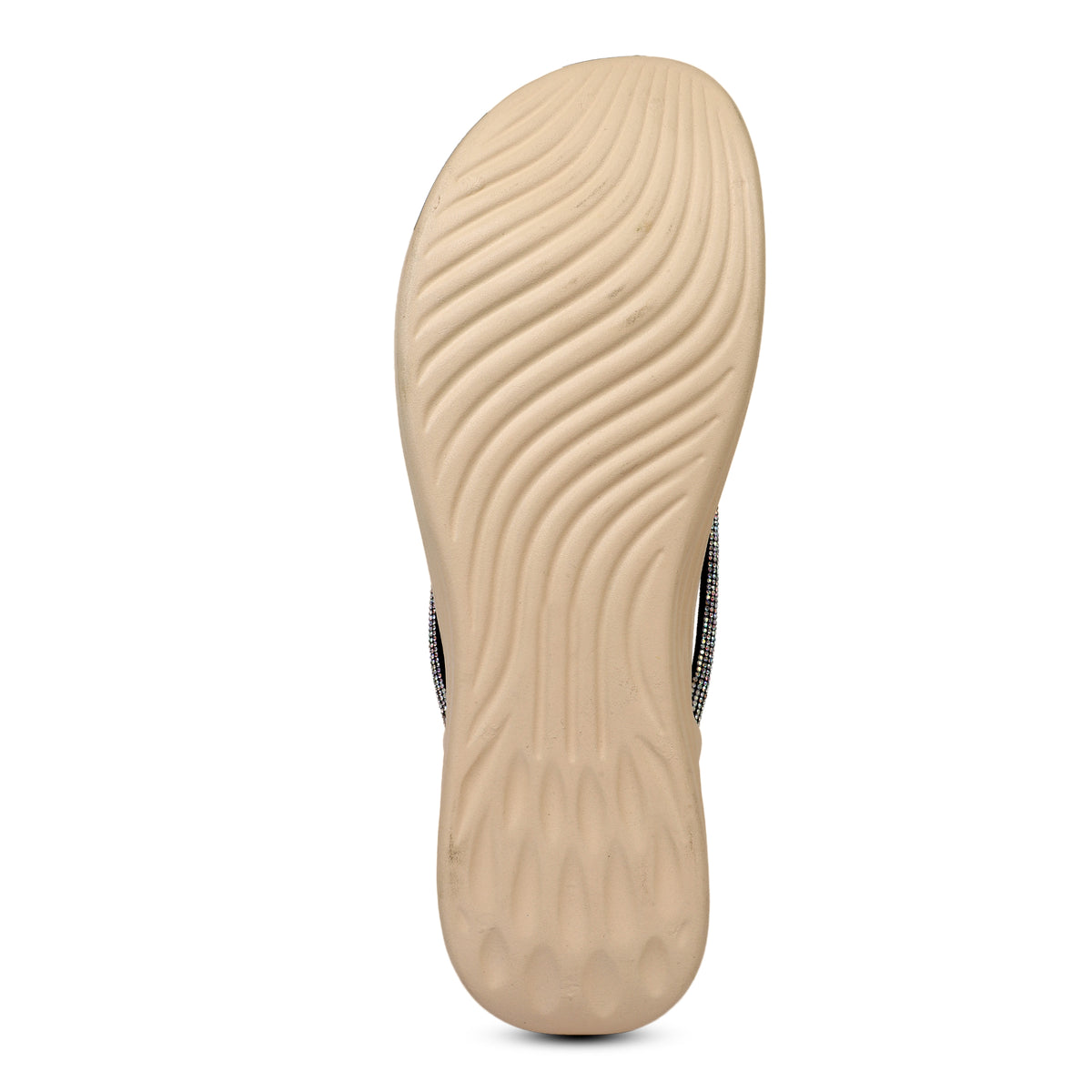 Women's Thong-Style Slippers - Beige