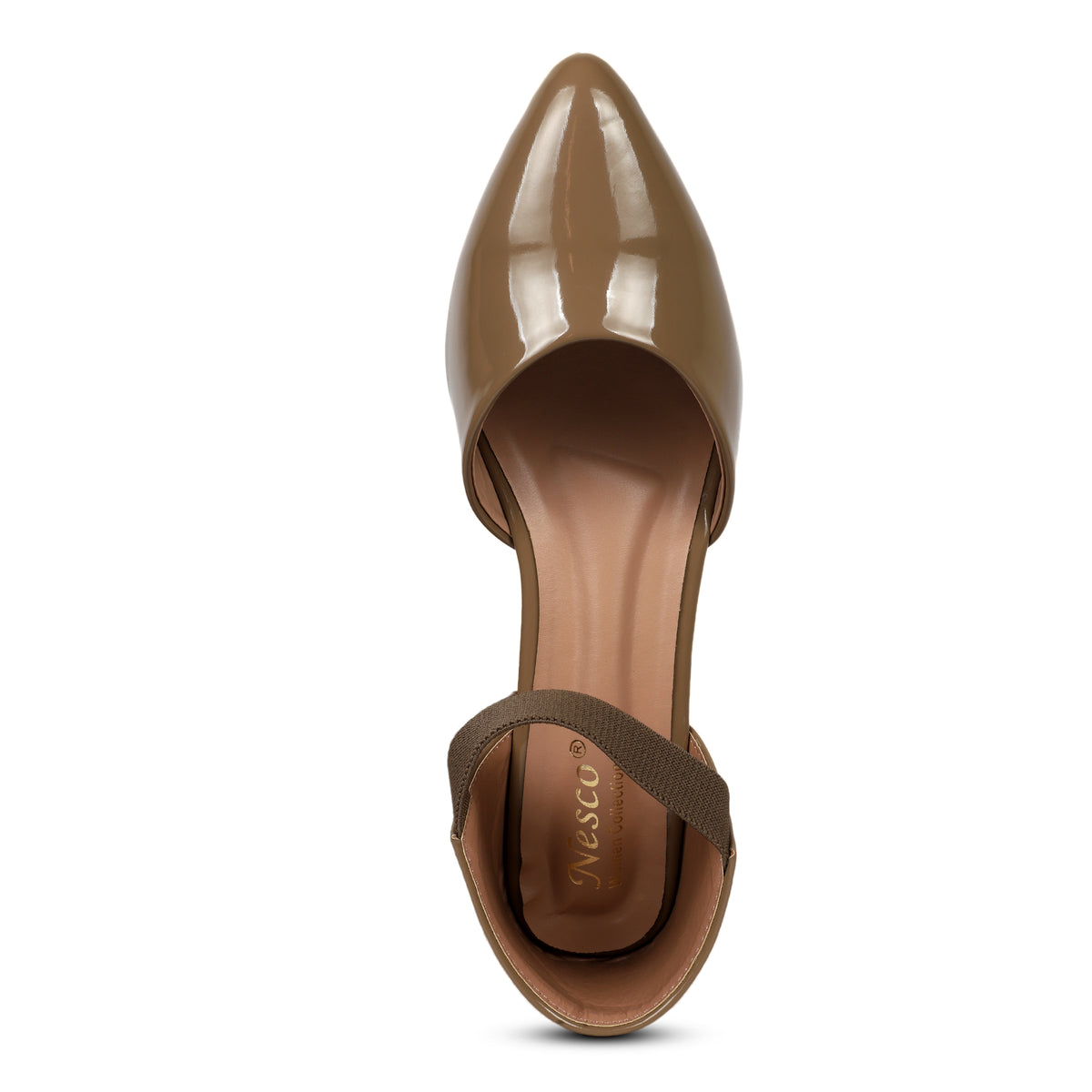 Minimalist Metallic Accent Thong Sandals - Tan