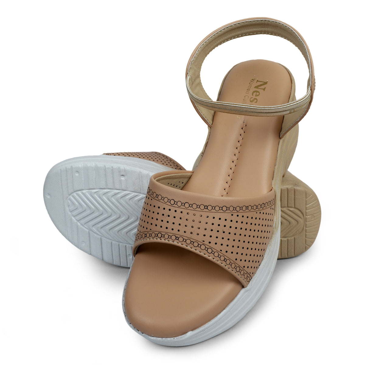 Rhinestone Skinny Strap Comfort Sandals