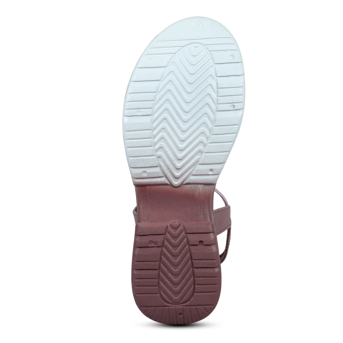 Rhinestone Skinny Strap Comfort Sandals - Mauve