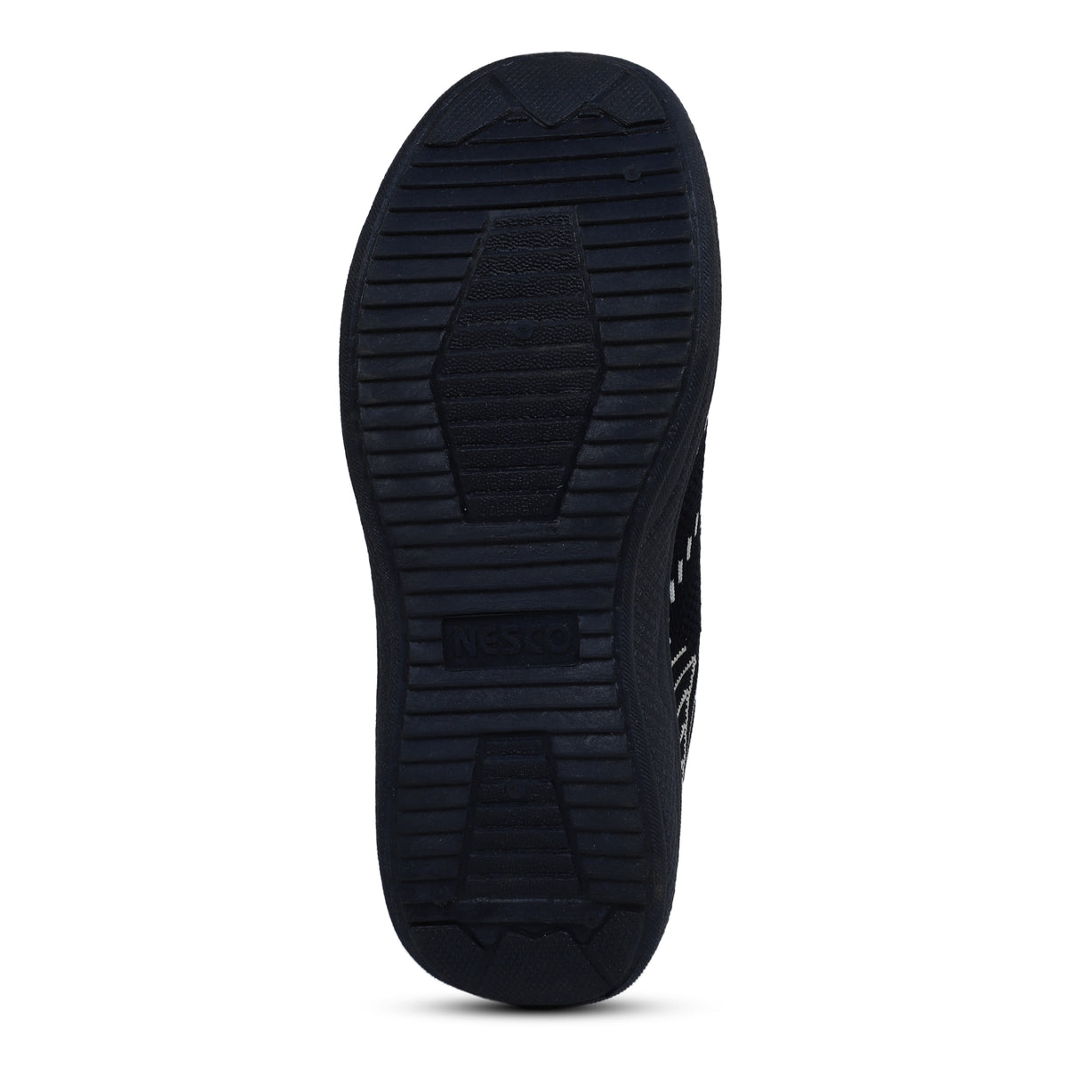 Web Patterned Slip-On Knitted Walking Sneakers - Black