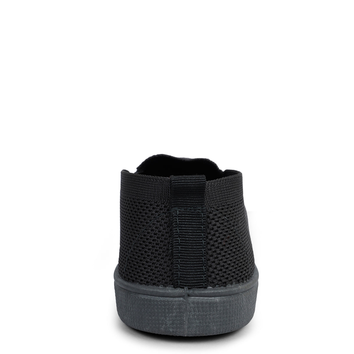 Slip-On Knitted Walking Sneakers - Black