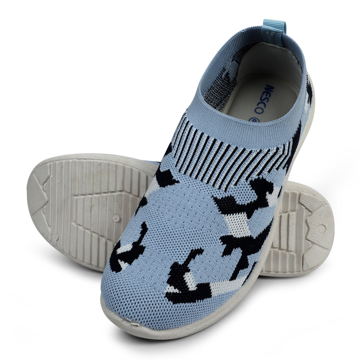 Patterned Slip-On Walking Sneakers