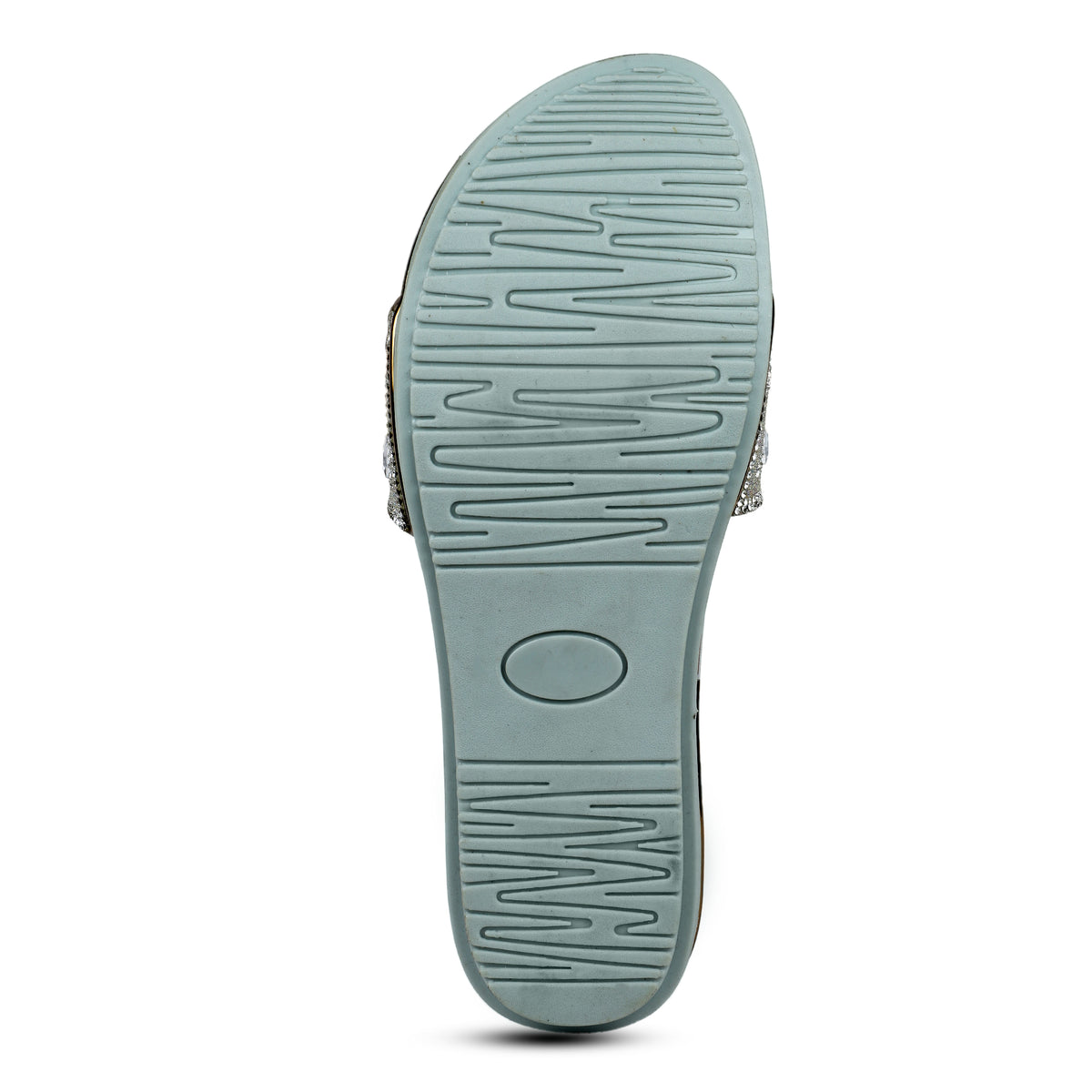 Embellished Teardrop Toe-Post Sandals - Silver