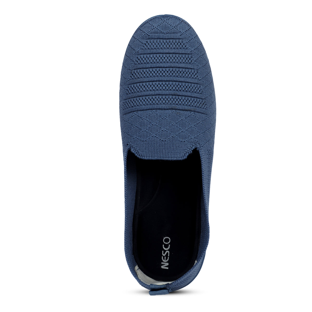 Slip-On Knitted Walking Sneakers - Navy