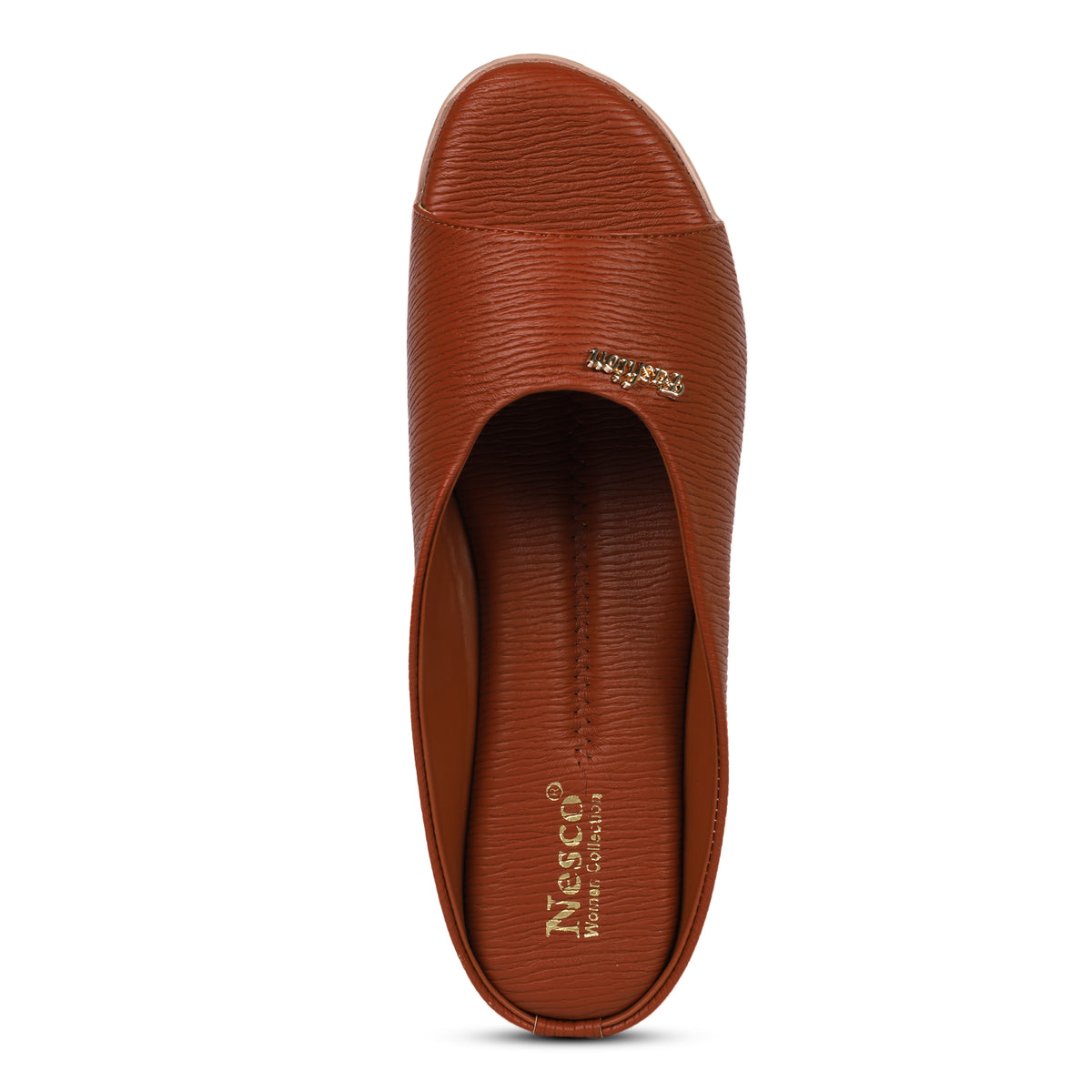 Classic Single Strap Fashion Slides - Brown