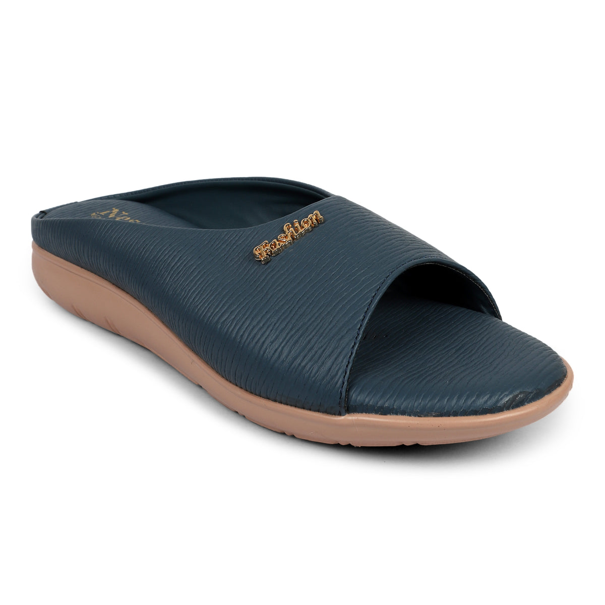 Classic Single Strap Fashion Slides - Navy