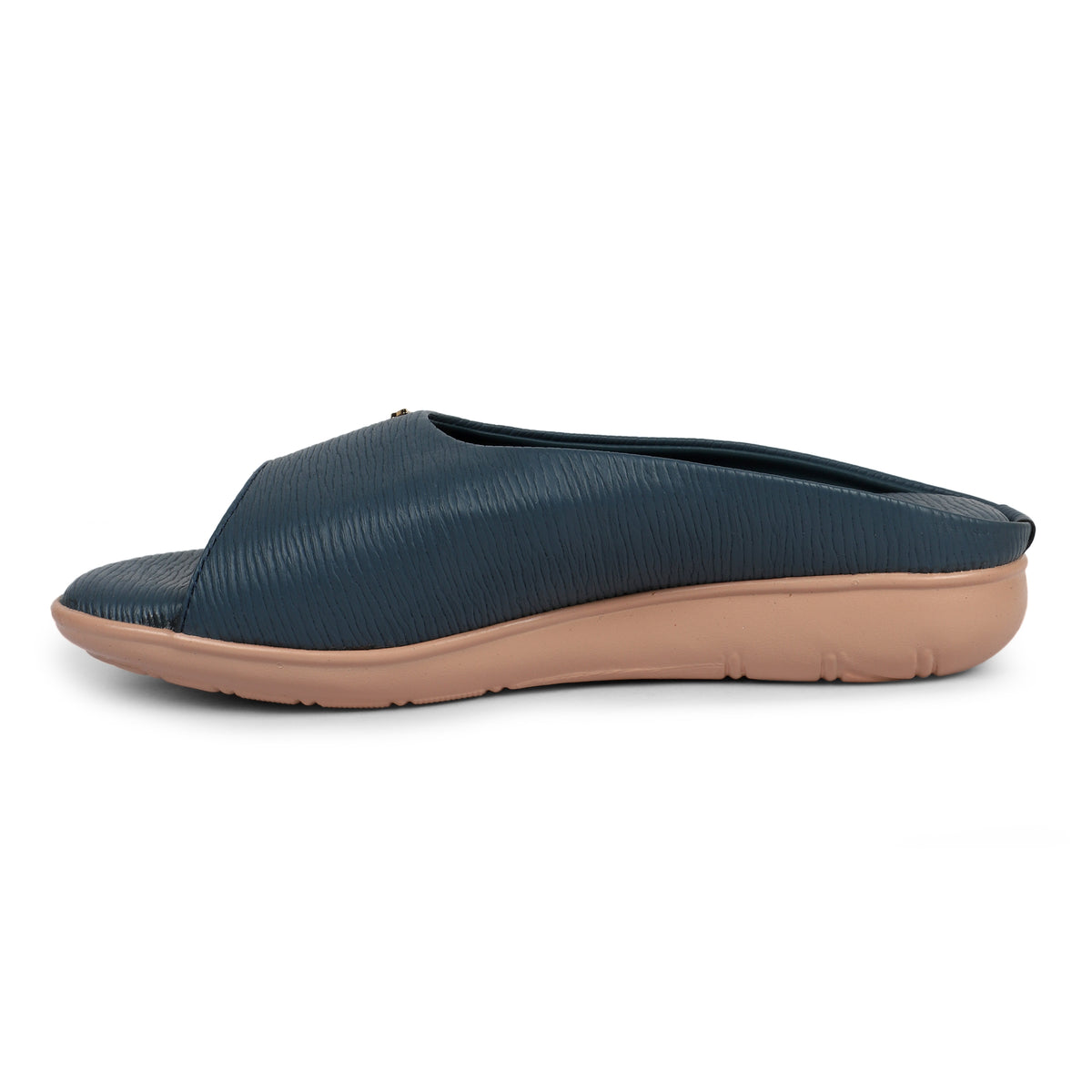 Classic Single Strap Fashion Slides - Navy