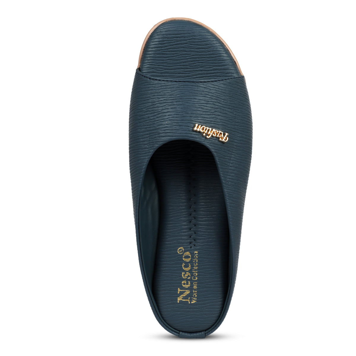 Classic Single Strap Fashion Slides - Navy