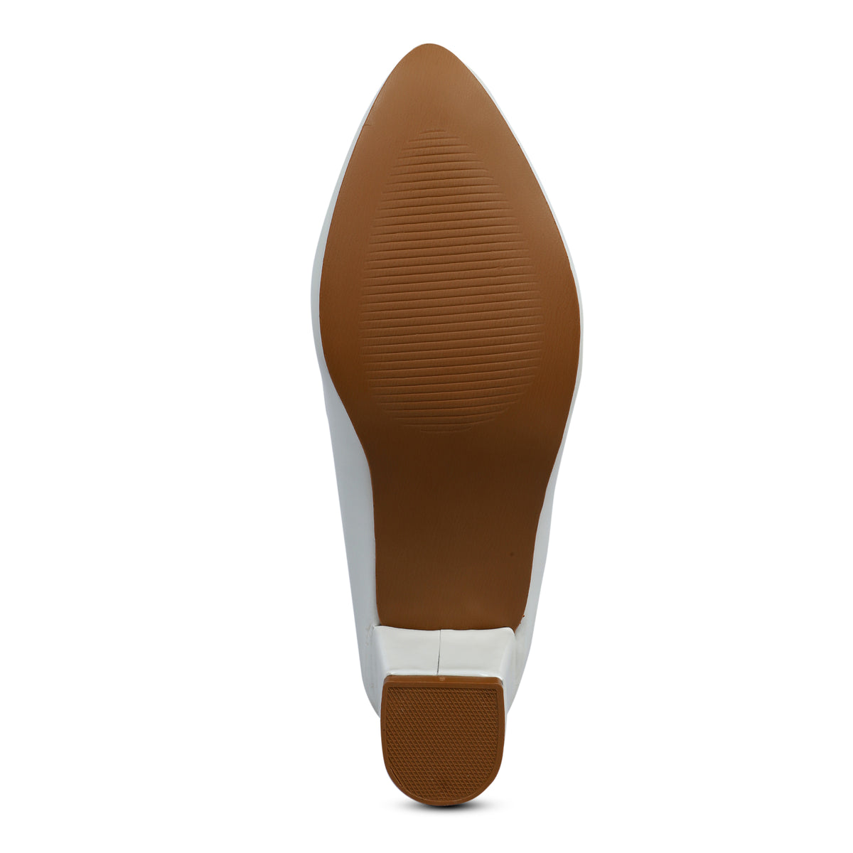 Classic Pointed Toe Low Heel Pumps - White