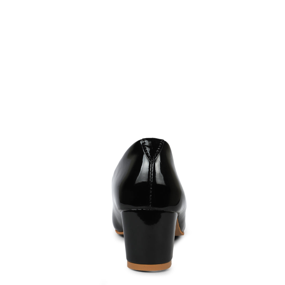 Classic Pointed Toe Low Heel Pumps - Black