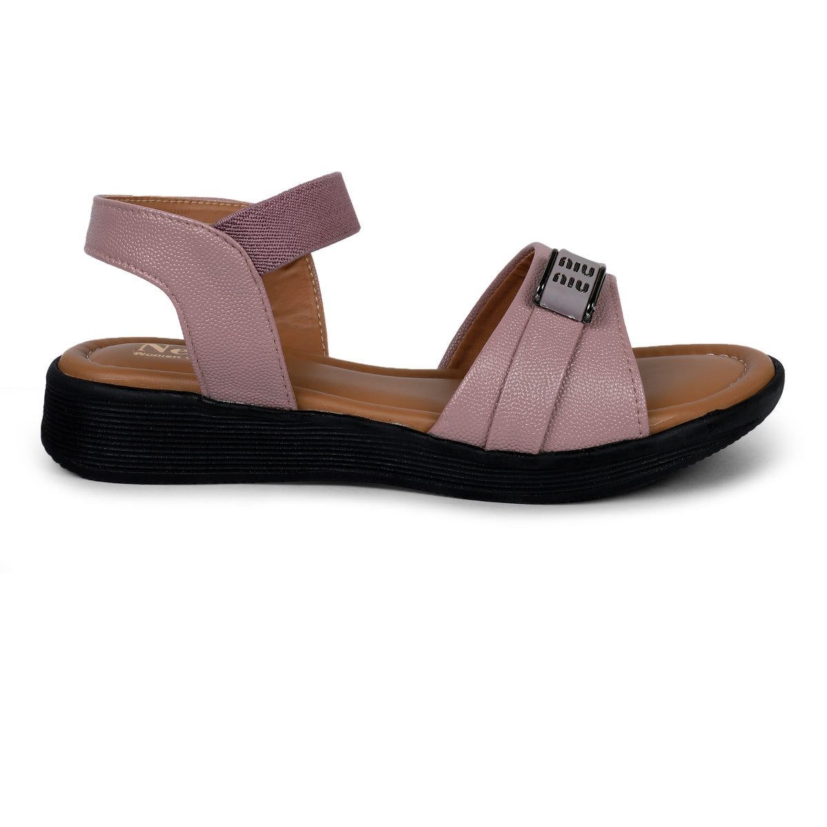Elastic Back Strap Comfort Sandals - Pink
