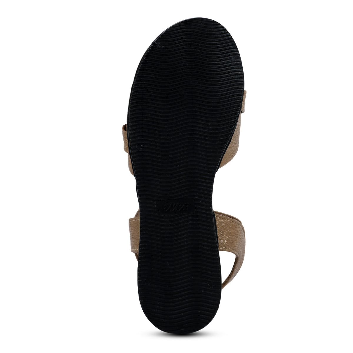 Elastic Back Strap Comfort Sandals - Tan
