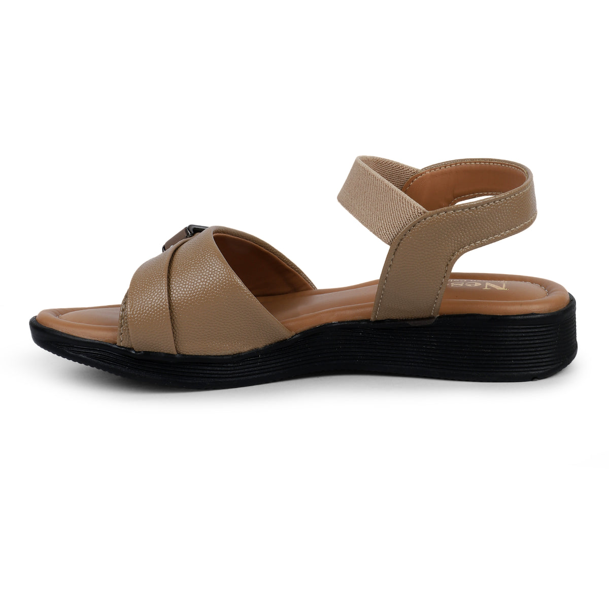 Elastic Back Strap Comfort Sandals - Tan