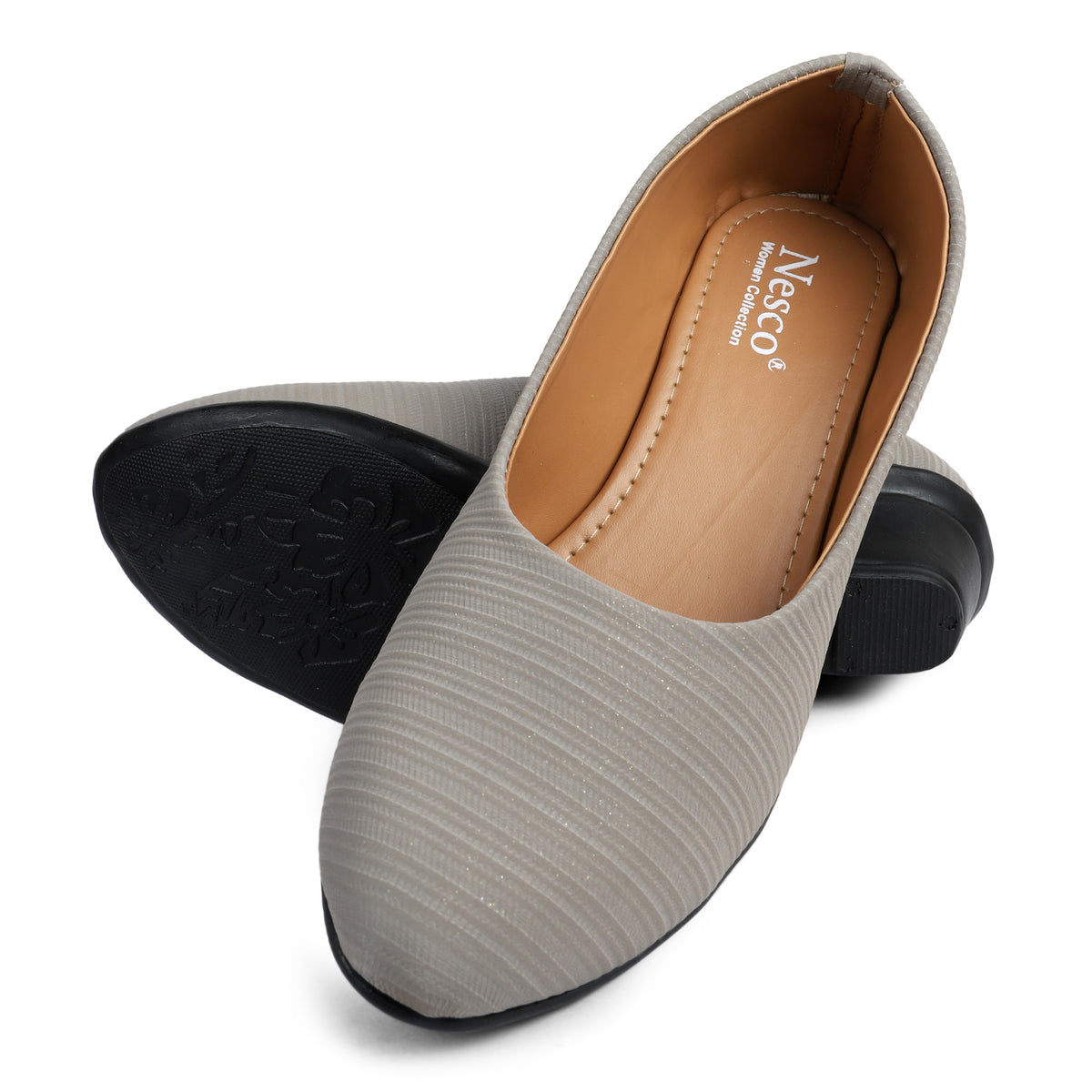 Textured Slip-On Ballet Flats