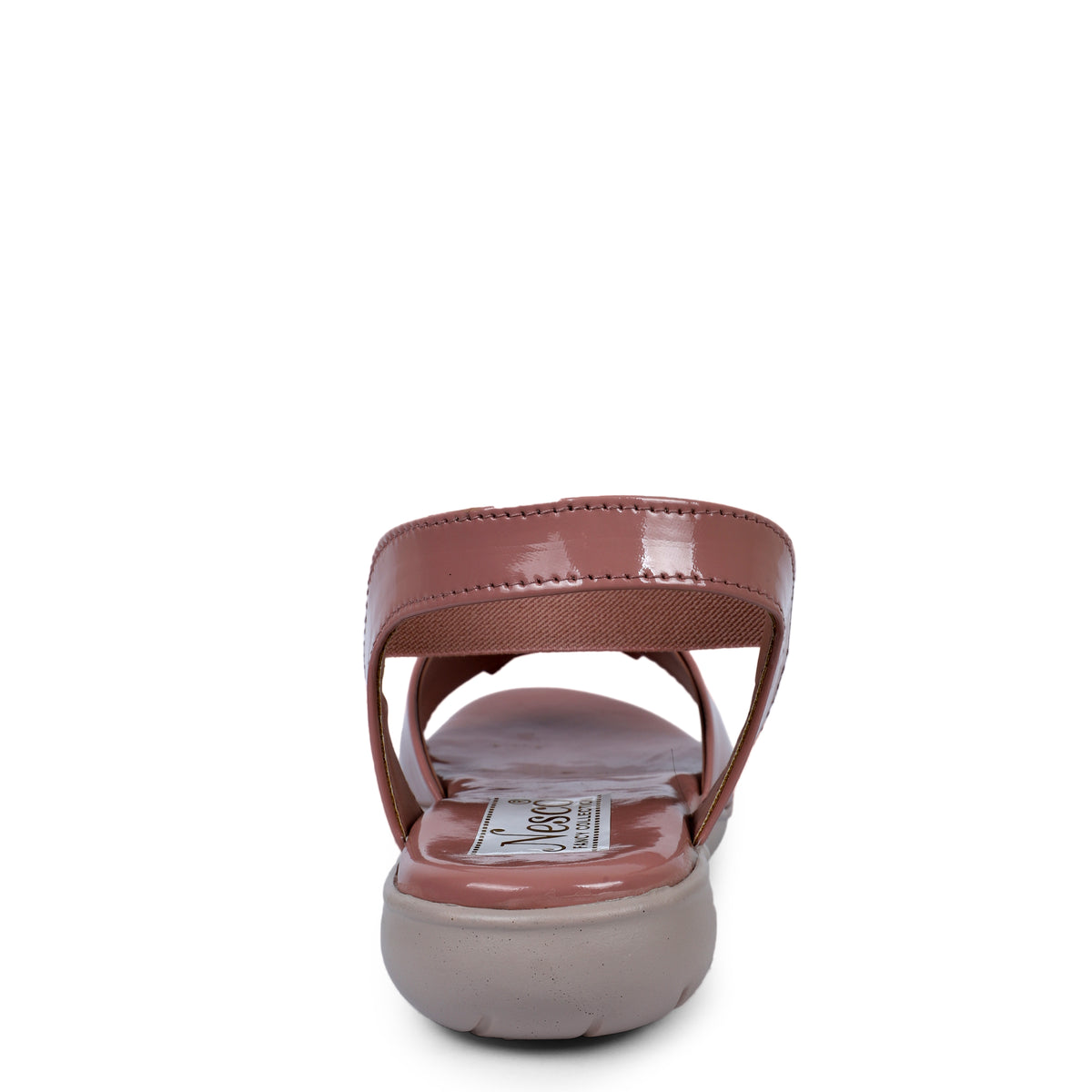 Glossy Bow Comfort Sandals - Pink