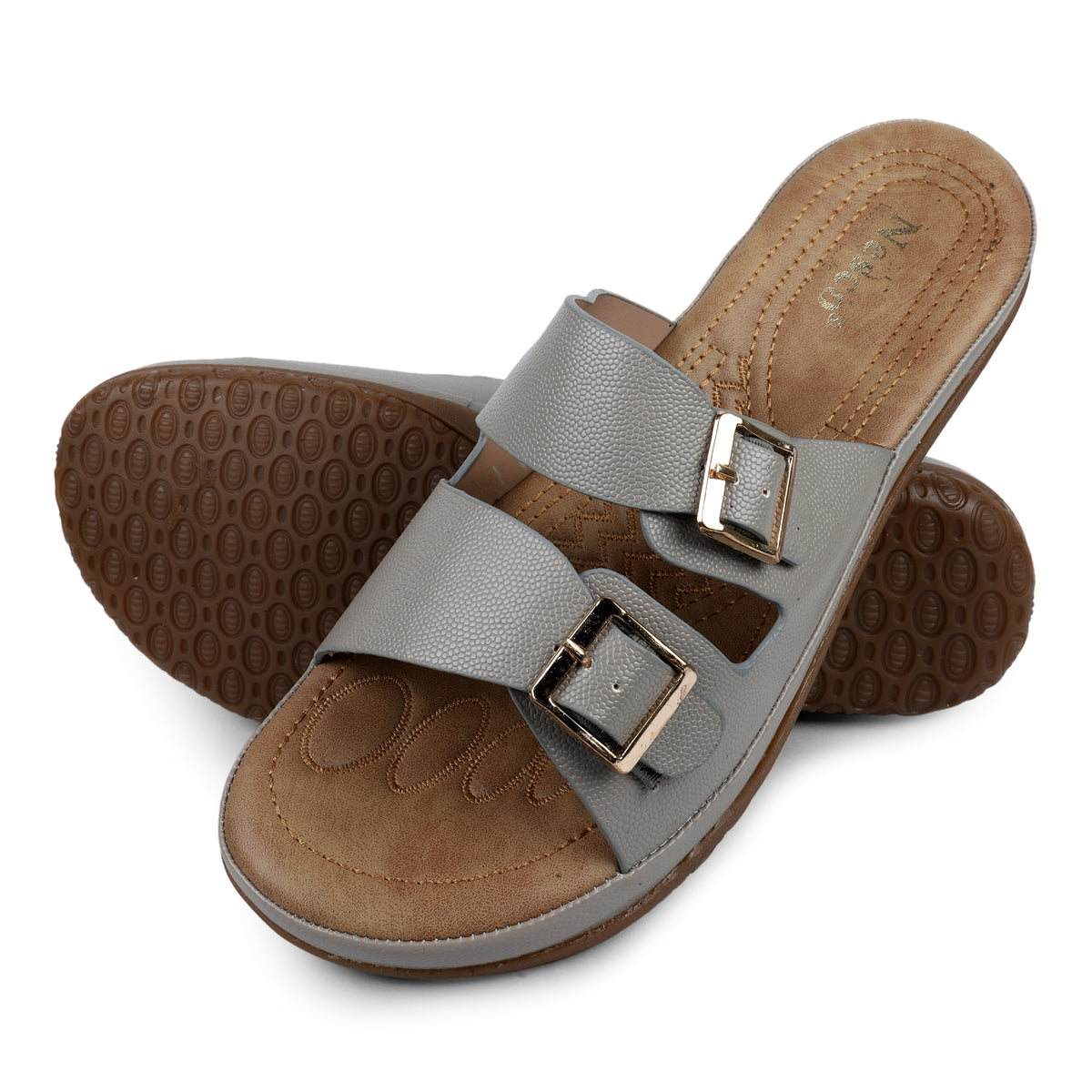 Double Buckle Comfort Slides