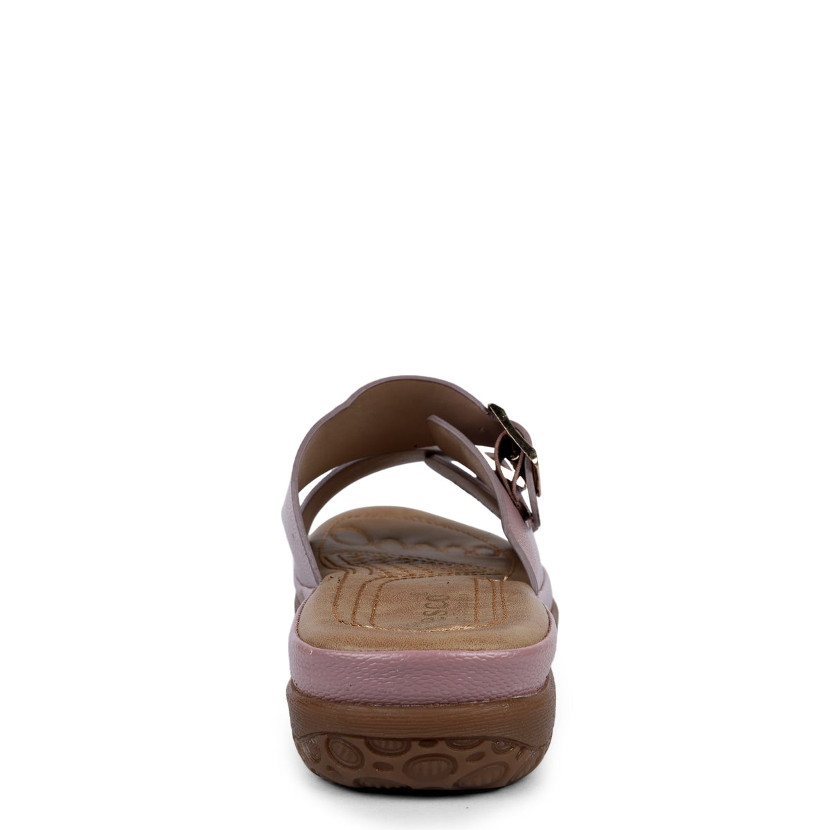 Double Buckle Comfort Slides - Mauve
