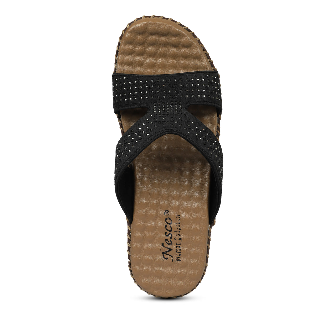 Multi-Strap Flat Sandals - Black
