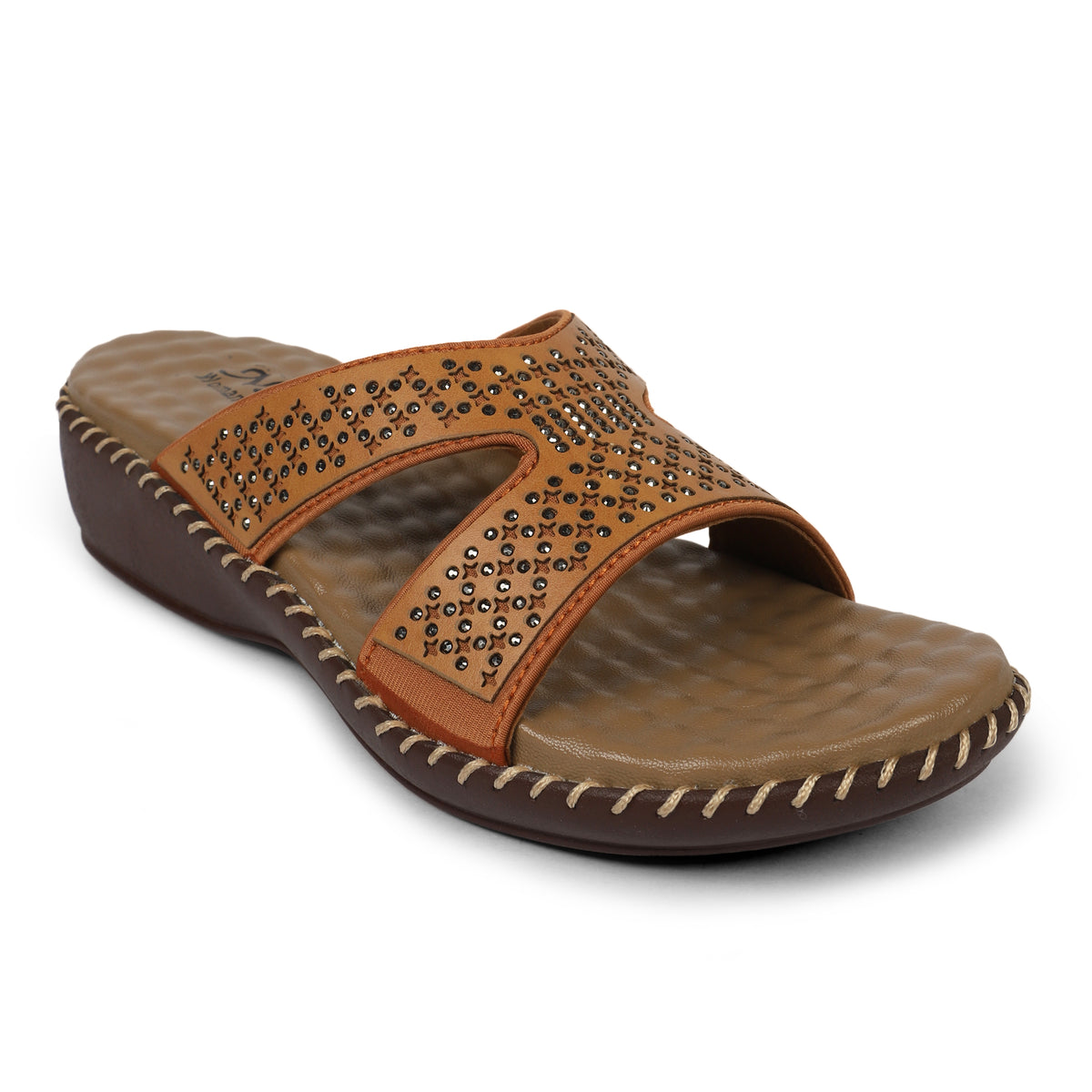 Multi-Strap Flat Sandals - Tan
