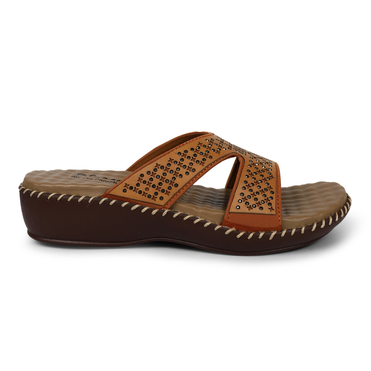 Multi-Strap Flat Sandals - Tan