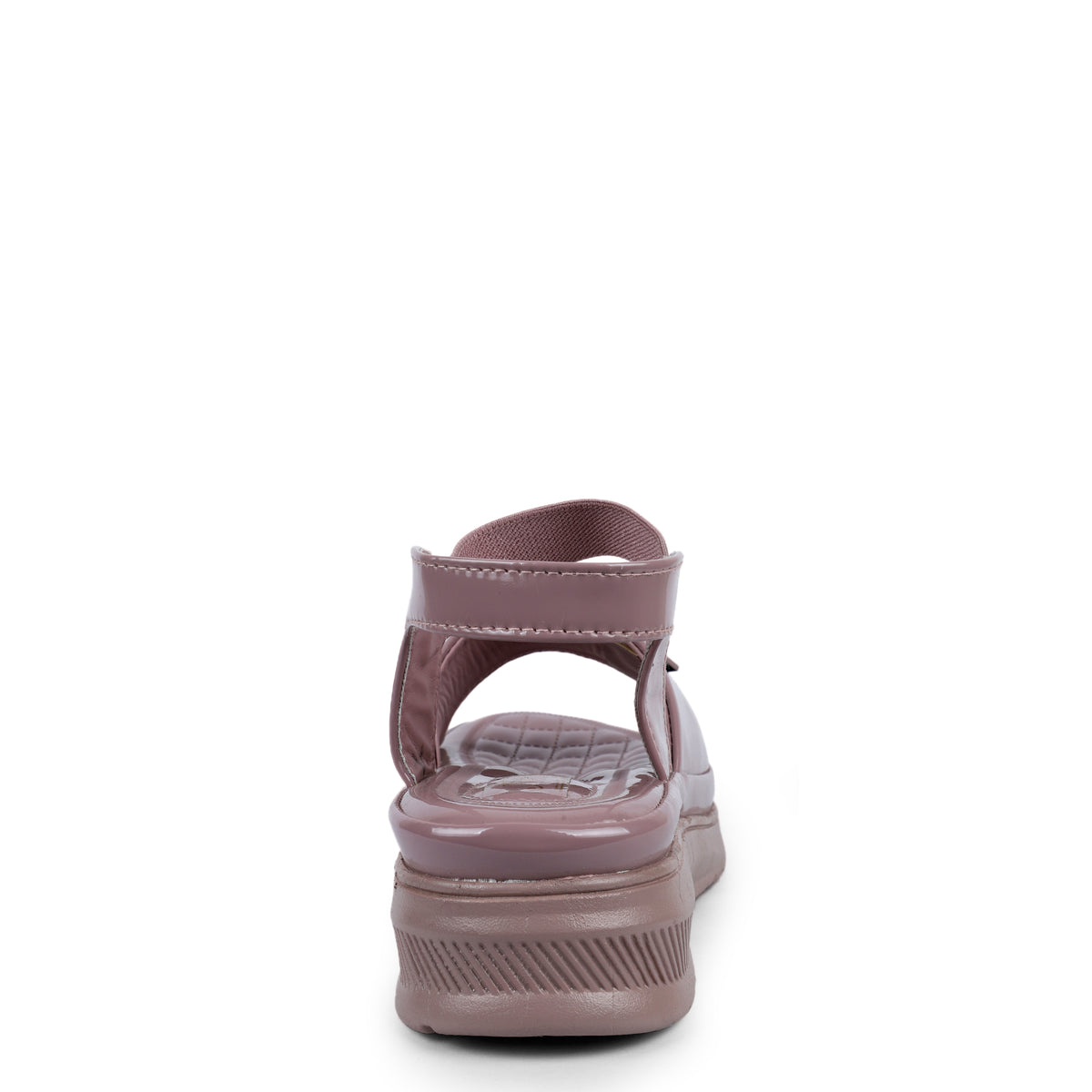 Studded Wide-Strap Thong Sandals - Mauve