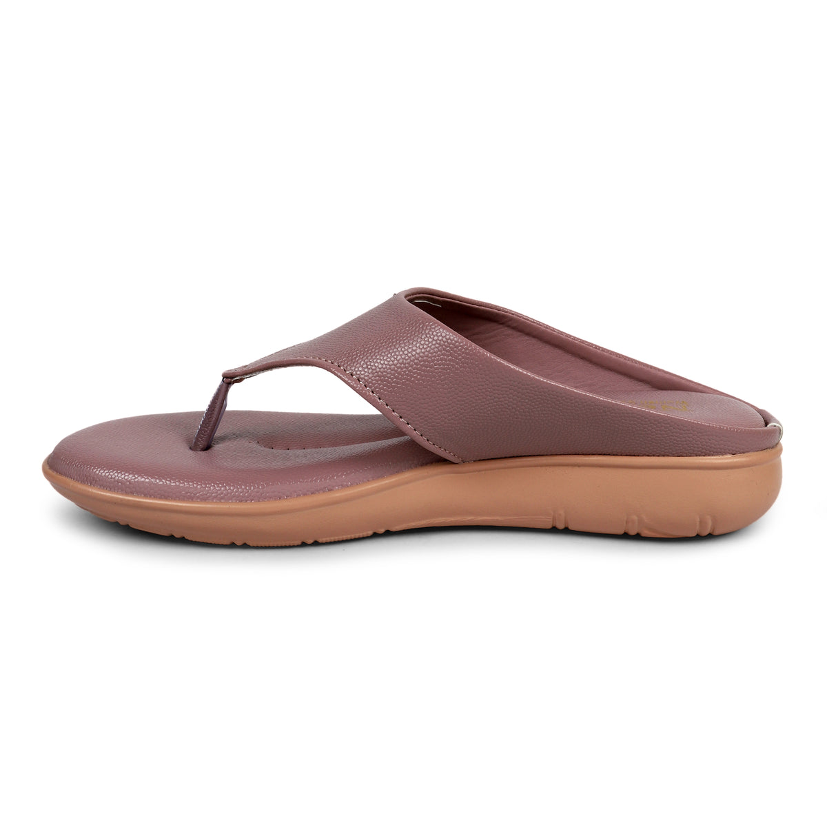 Laser-Cut Detail Wedge Sandals - Mauve