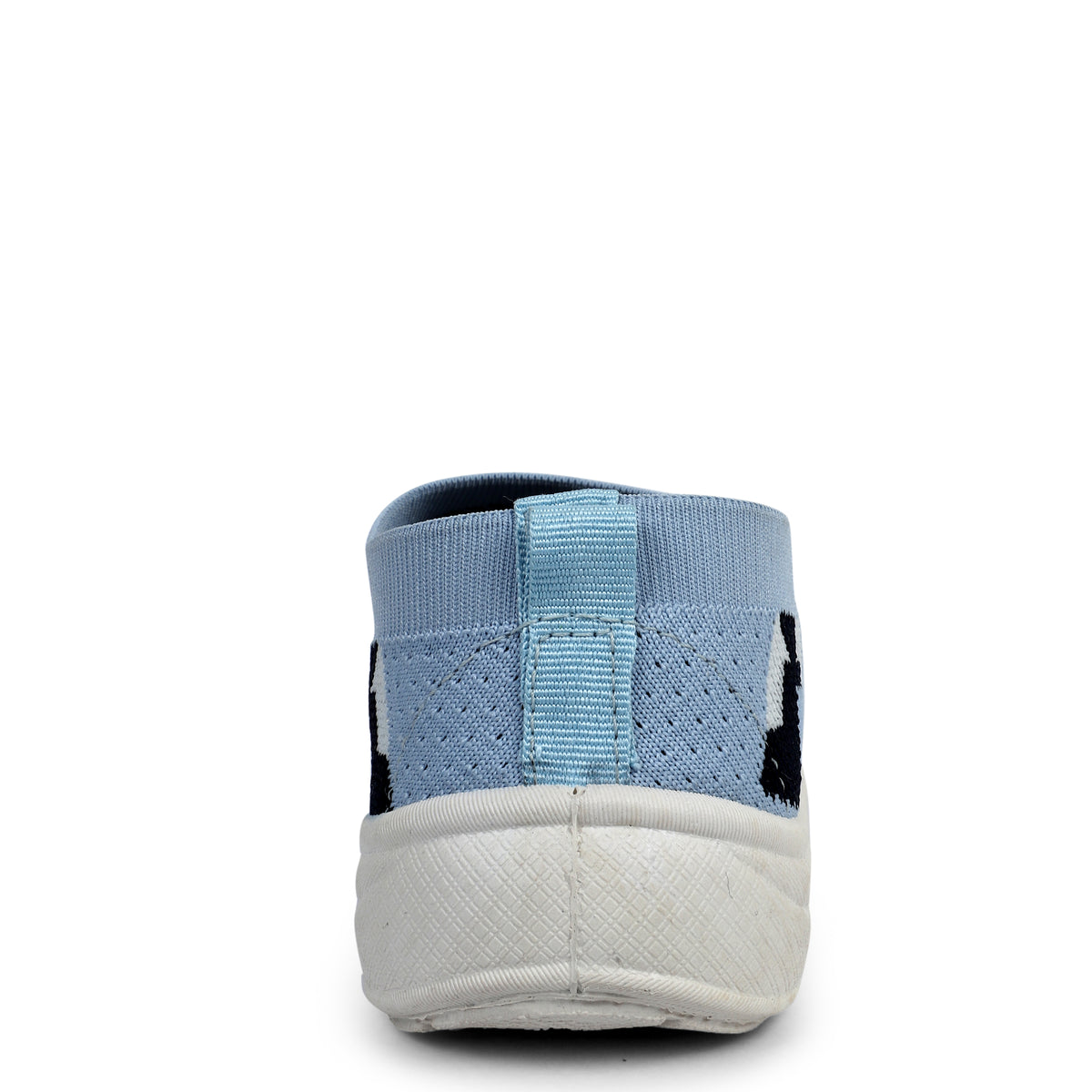 Patterned Slip-On Walking Sneakers - Light Blue