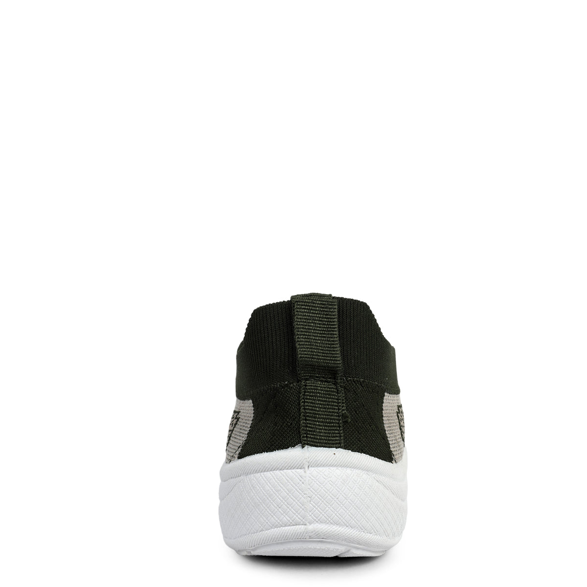 Flower Patterned Slip-On Walking Sneakers - Olive